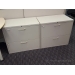 Teknion Tan 30" 2 Drawer Lateral File Cabinet, Locking